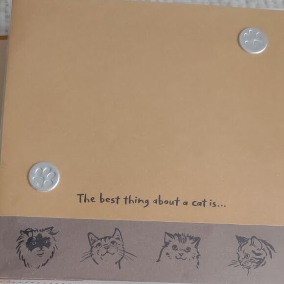 HALLMARK HAPPY TAILS CAT SCRAPBOOK PHOTO ALBUM 6.5" X 7.5" X 1 1/2" UNUSED - Picture 6 of 9